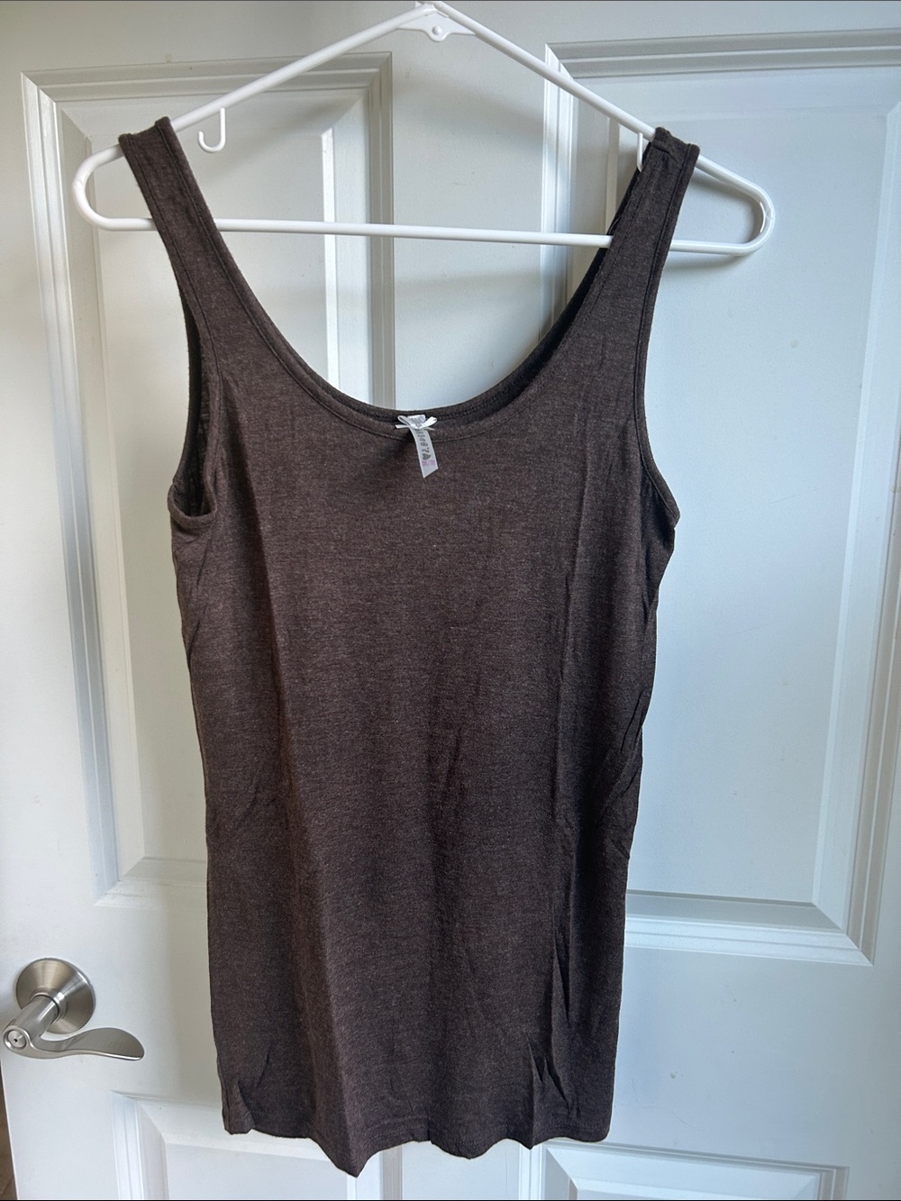 Everyday Women's Scoop Neck Brown Tank Top